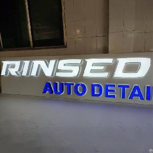 led front lit channel letters sign