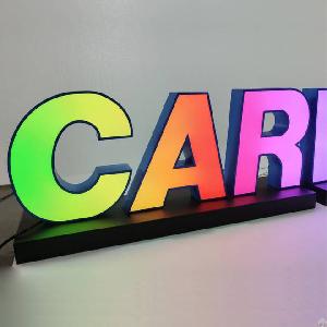 Rgb Led Illuminated Sign