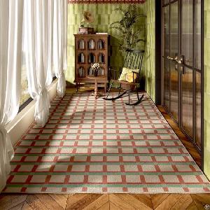 Checkered Patio Rug