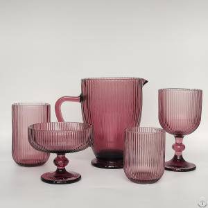 Machine Made Ribbed Glassware