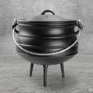 Cast Iron Pot With Lid And 3 Legs