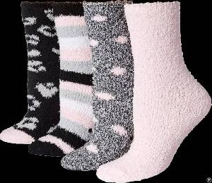 Bulk Custom Fuzzy Socks With Logo Brand