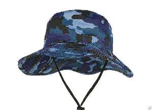 Blue Camo Bucket Hat