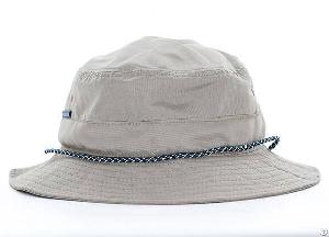 Khaki Polyester Bucket Hat