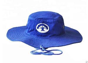 Royal Blue Bucket Hat Custom Wide Brim Blue Sun Hat