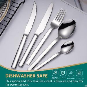 The 5 Pieces Thick Stainless Steel Cutlery Set
