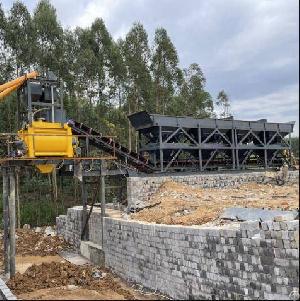 forced mobile concrete plant