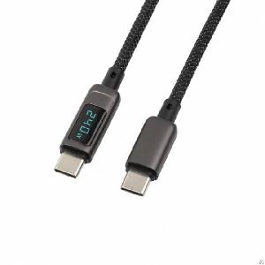 usb c 240w charging cable led display