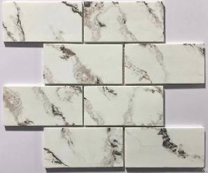 Inkjet Stone Rectangle Recycled Glass Mosaic