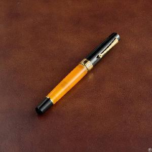 Affordable Luxury Fountain Pen-bradle Yellow Acrylic Fountain Pen