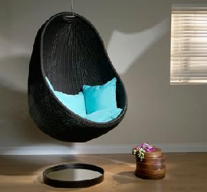 synthetic wicker bubble chair