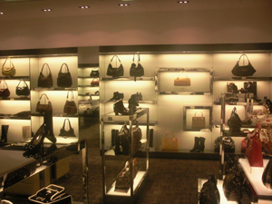 Famous Brand Bag Showcase And Display Stands