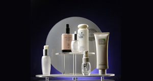 Cosmetics Display Stand And Countertop