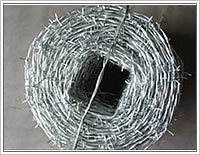 galvanized barbed wire