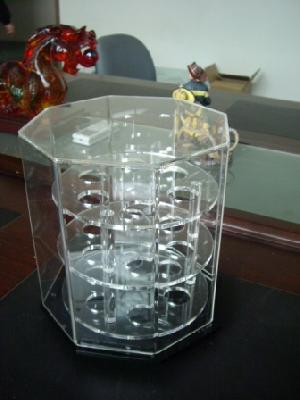 revolving golf ball display case acrylic