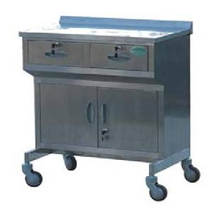 Stainless Steel Anaesthetic Trolley