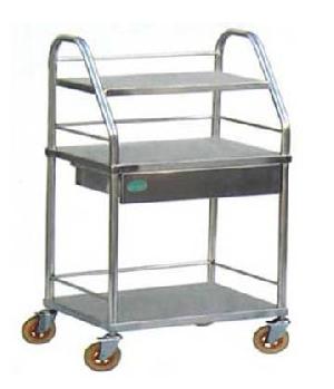 stainless steel instrument trolley