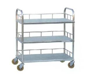 Stainless Steel Three-layer Instrument Trolley