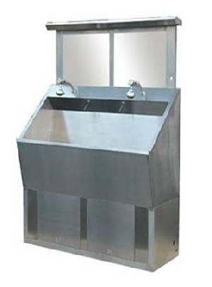 stainless steel wash basin 2 auto inductive taps