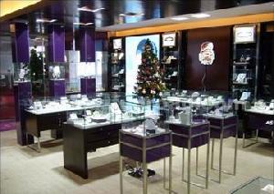 Sell Jewellery Showcase, Display Case And Display Cabinet For Jewelry With Fiber Optic Light