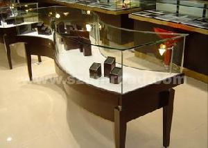 jewelry window display cases cabinet fiber optic lighting system