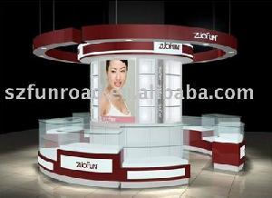 Sell Wooden Cosmetics Display Case, Stand And Counter With Color And Size Customized