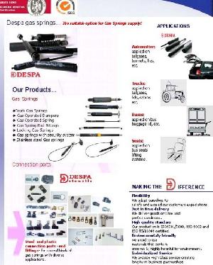 Gas Springs And Connection Parts From Despa Iso 9001 / 2000 And Iso Ts / 16949 Certified Company