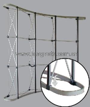 adhesive magnetic strip exhibition pop up stands truss display system