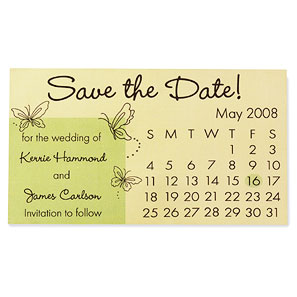 Save The Date Calendar Magnet