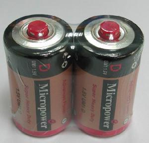 Sell Zinc Carbon Battery D / R20 With Red Cap
