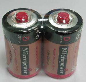 zinc carbon battery d r20 cap