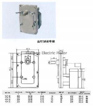 ac phase shaded pole gear motor sp