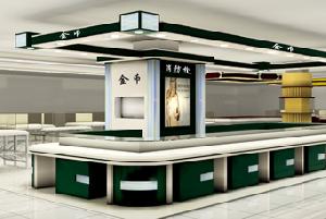 Green Jewellery Showcase And Display Cabinets Use Mdf And Glass