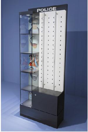 Sunglass Display Cabinets And Showcases In Retail Store