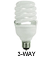 3 Three Way Dimmable Compact Fluorescent Lamp