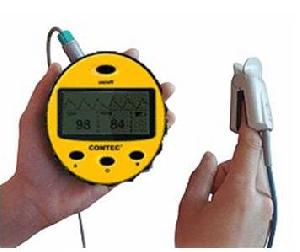 pulse oximeter display format lcd light led