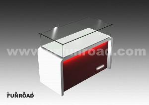 jewelry counter showcase display cabinet glass led light professiona