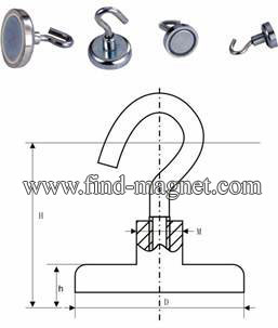 ndfeb magnetic hook magnet