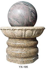 rolling ball fountain sphere water