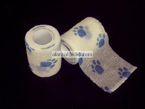 Cartoon Of Hand Bandages On Animals, Pet Bandage, Self Adhesive