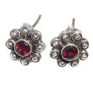 Garnet Stud Earrings