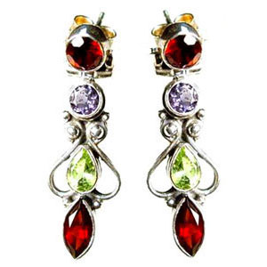 gemstone earrings