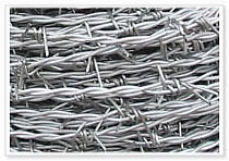 galvanized barbed wire