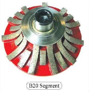 B20 Segmented Diamond Router Bits For Marble, Granite, Etc.