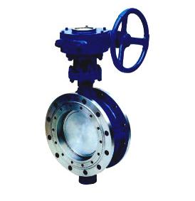 din carbon steel stainless triple eccentric butterfly valve