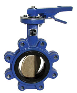 din cast iron lugged butterfly valve