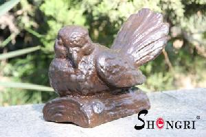 Bird Figurine With Cast Iron