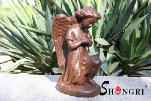 cast iron angel statue