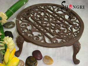 cast iron flower pot holder legs