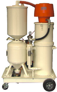 vacuum recovery blast machine